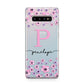 Personalised Pink Floral Samsung Galaxy S10 Plus Case