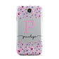 Personalised Pink Floral Samsung Galaxy S4 Case