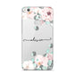 Personalised Pink Flower Name Huawei P8 Lite Case