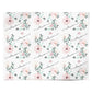 Personalised Pink Flower Name Personalised Wrapping Paper Alternative
