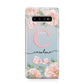 Personalised Pink Flowers Protective Samsung Galaxy Case