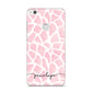 Personalised Pink Giraffe Print Huawei P8 Lite Case