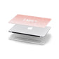 Personalised Pink Glitter Fade Text Apple MacBook Case in Detail