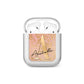 Personalised Pink Gold Cheetah AirPods Case