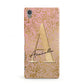 Personalised Pink Gold Cheetah Sony Xperia Case