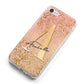 Personalised Pink Gold Cheetah iPhone 8 Bumper Case on Silver iPhone Alternative Image