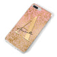 Personalised Pink Gold Cheetah iPhone 8 Plus Bumper Case on Silver iPhone Alternative Image