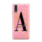 Personalised Pink Gold Leopard Print Huawei P20 Phone Case