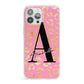 Personalised Pink Gold Leopard Print iPhone 13 Pro Max Clear Bumper Case