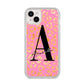 Personalised Pink Gold Leopard Print iPhone 14 Plus Clear Tough Case Starlight