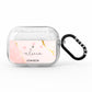 Personalised Pink Gold Marble Names AirPods Pro Glitter Case