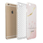 Personalised Pink Gold Marble Names Apple iPhone 6 Plus 3D Tough Case Expand Detail Image