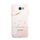 Personalised Pink Gold Marble Names Samsung Galaxy A7 2017 Case