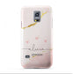 Personalised Pink Gold Marble Names Samsung Galaxy S5 Mini Case