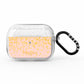 Personalised Pink Gold Splatter With Name AirPods Pro Glitter Case