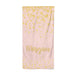 Personalised Pink Gold Splatter With Name Beach Towel