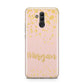 Personalised Pink Gold Splatter With Name Huawei Mate 20 Lite