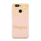 Personalised Pink Gold Splatter With Name Huawei Nova 2s Phone Case