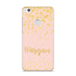 Personalised Pink Gold Splatter With Name Huawei P8 Lite Case
