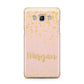Personalised Pink Gold Splatter With Name Samsung Galaxy J5 2016 Case