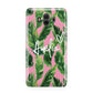 Personalised Pink Green Banana Leaf Huawei Mate 10 Protective Phone Case
