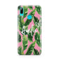 Personalised Pink Green Banana Leaf Huawei P Smart 2019 Case