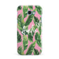 Personalised Pink Green Banana Leaf Samsung Galaxy A7 2017 Case