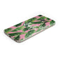Personalised Pink Green Banana Leaf Samsung Galaxy Case Bottom Cutout