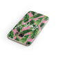 Personalised Pink Green Banana Leaf Samsung Galaxy Case Front Close Up