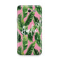 Personalised Pink Green Banana Leaf Samsung Galaxy J7 2017 Case