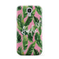 Personalised Pink Green Banana Leaf Samsung Galaxy S4 Case