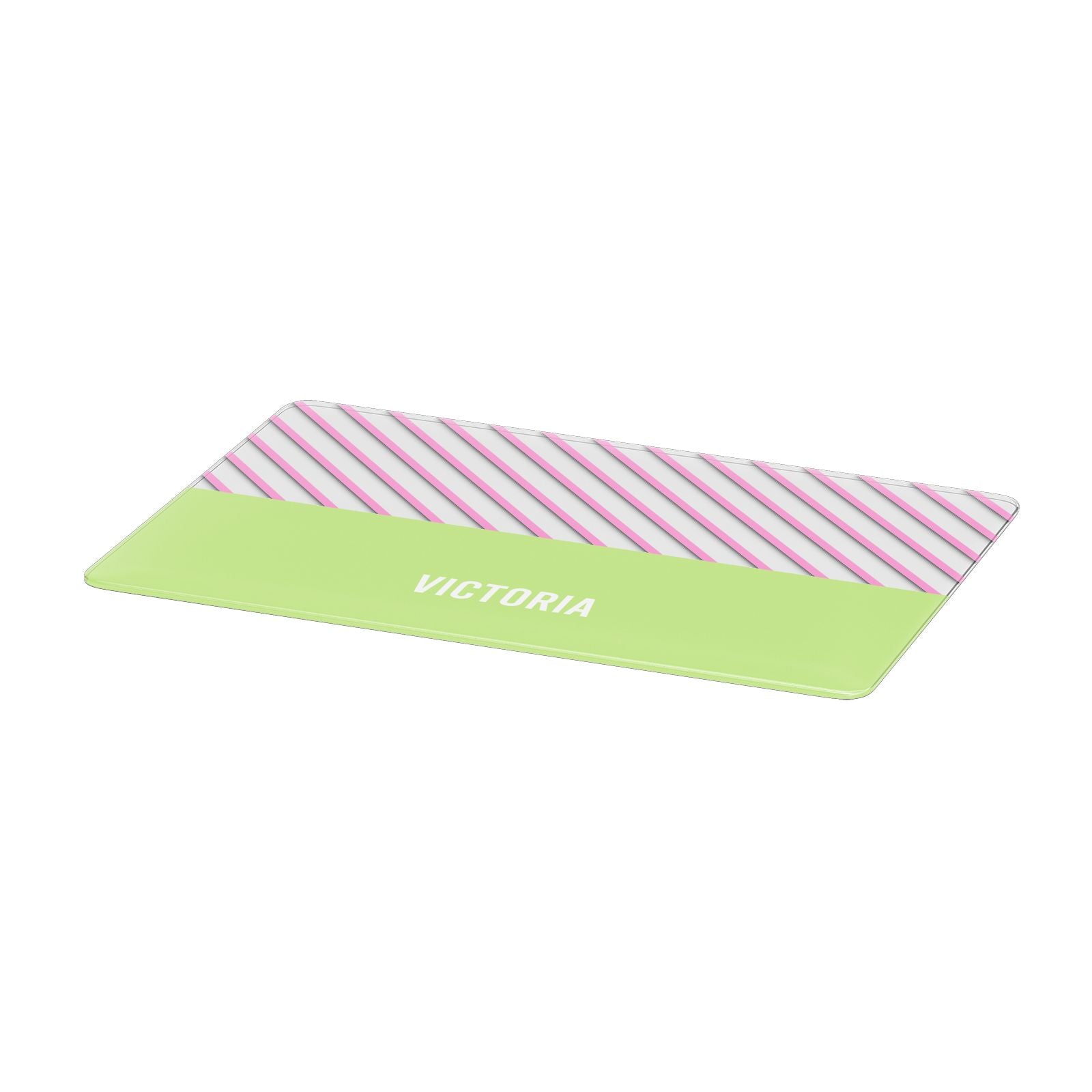Personalised Pink Green Striped Apple MacBook Case Only