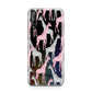 Personalised Pink Grey Giraffes Huawei Enjoy 10s Phone Case