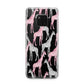Personalised Pink Grey Giraffes Huawei Mate 20 Pro Phone Case
