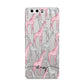 Personalised Pink Grey Giraffes Huawei P10 Phone Case