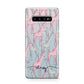 Personalised Pink Grey Giraffes Protective Samsung Galaxy Case