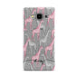 Personalised Pink Grey Giraffes Samsung Galaxy A5 Case