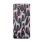 Personalised Pink Grey Giraffes Samsung Galaxy Alpha Case