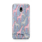Personalised Pink Grey Giraffes Samsung Galaxy J3 2017 Case