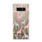 Personalised Pink Grey Giraffes Samsung Galaxy S8 Case