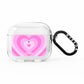 Personalised Pink Heart AirPods Clear Case 3rd Gen