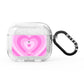 Personalised Pink Heart AirPods Glitter Case 3rd Gen