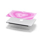 Personalised Pink Heart Apple MacBook Case in Detail