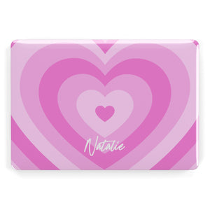Personalisierte Pink Heart MacBook Fall