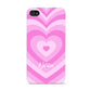 Personalised Pink Heart Apple iPhone 4s Case