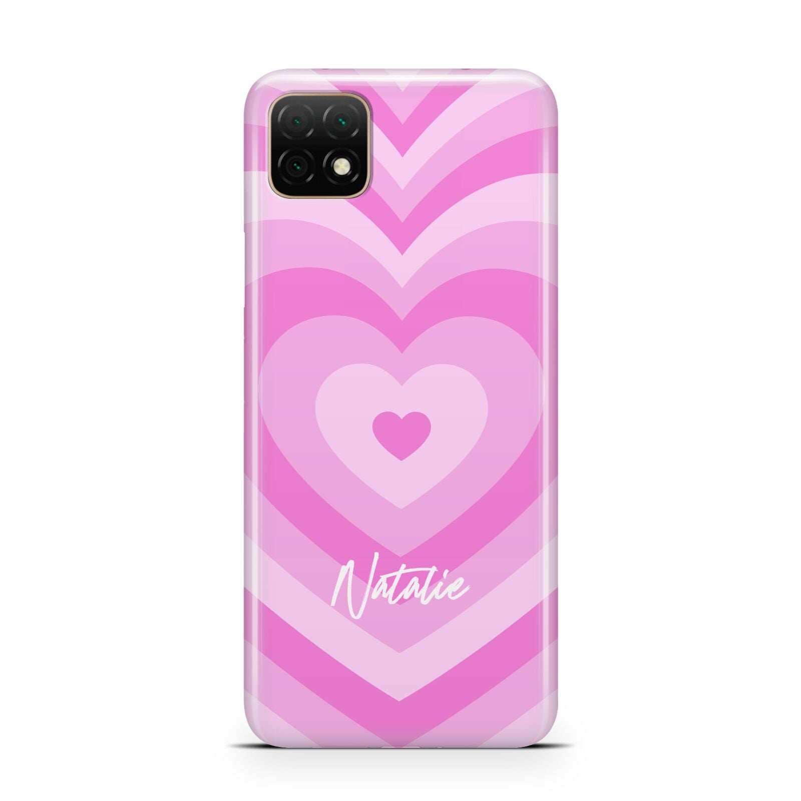 Personalised Pink Heart Huawei Enjoy 20 Phone Case