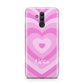 Personalised Pink Heart Huawei Mate 20 Lite