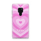 Personalised Pink Heart Huawei Mate 20 Phone Case