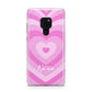 Personalised Pink Heart Huawei Mate 20 Phone Case