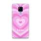 Personalised Pink Heart Huawei Mate 20X Phone Case
